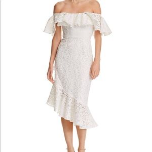 C/meo off shoulder need you more dress small